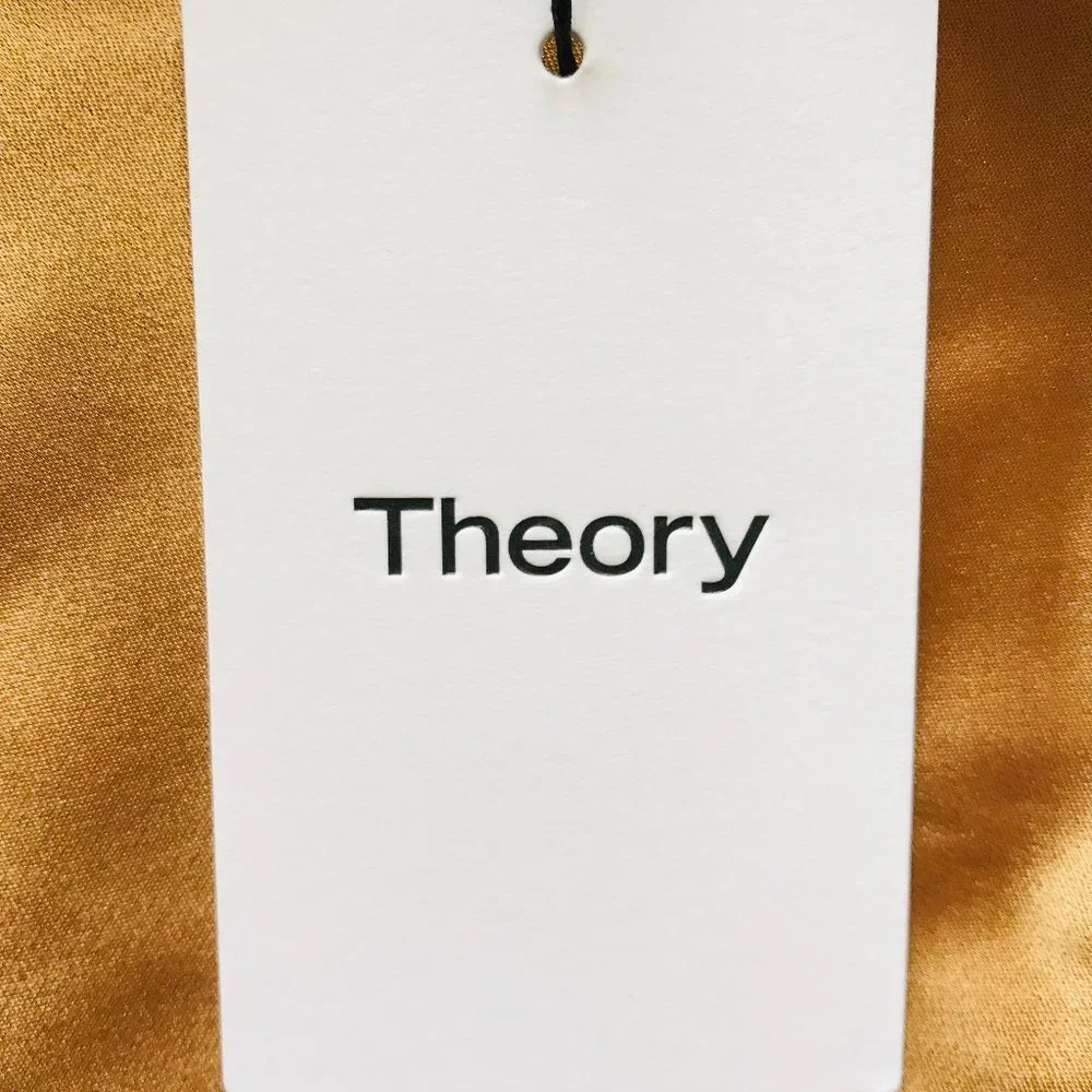 ⚡️SOLD ON EBAY⚡️Theory Telson Bronze Flat Sateen Dress (NWT) - Picture 11 of 13
